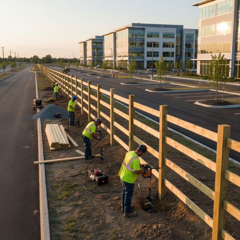 Cedar Fencing Installation detail